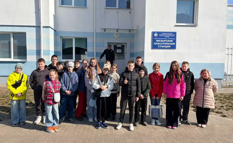 Учащиеся 5-х классов посетили Мозырскую спасательную станцию ОСВОД